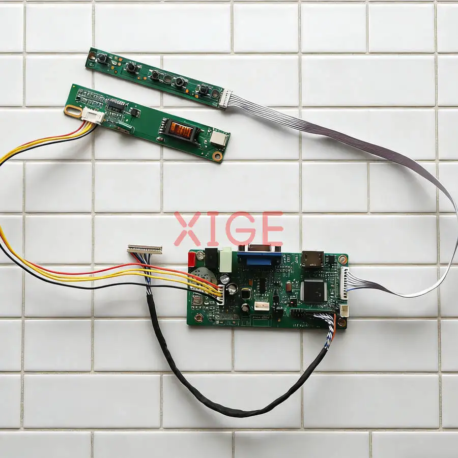 

For LP133X8 LP133X7 UB133X01 LP133X09 LCD Monitor Controller Drive Board Kit DIY LVDS 20-Pins 1024*768 1024x768 1-CCFL HDMI+VGA