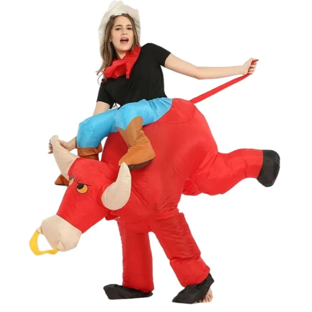 An Inflatable Bull With Your Own Legs Hidden Inside It — photograph 2