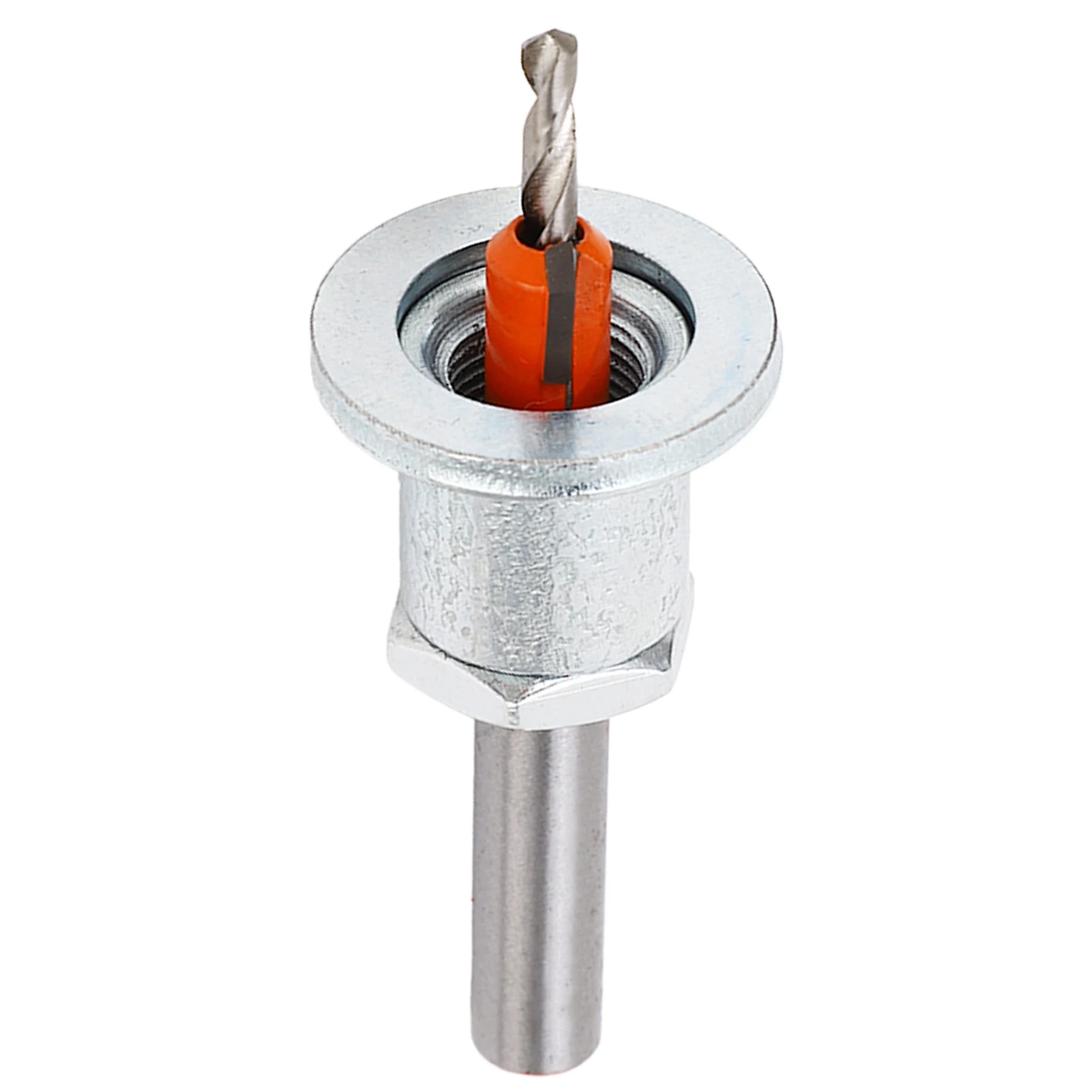 Adjustable Depth Countersunk Bit 3.5 X 8mm Alloy Steel Silver Limit Taper Hole Drill for Woodworking