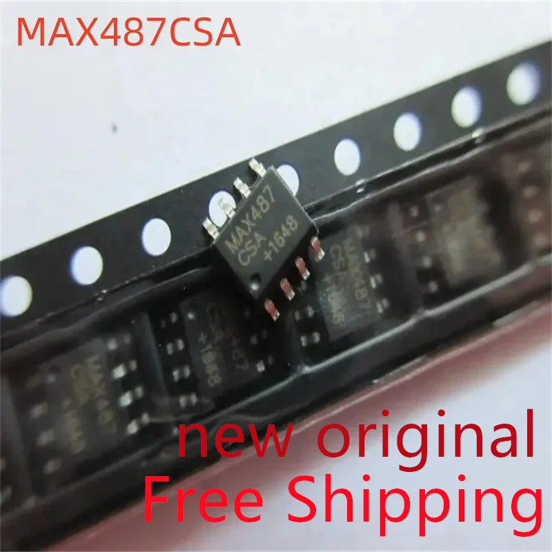 10piece MAX487CSA SOP8 MAX487 MAX487ESA IC RS-485/RS-422 Transceiver New original