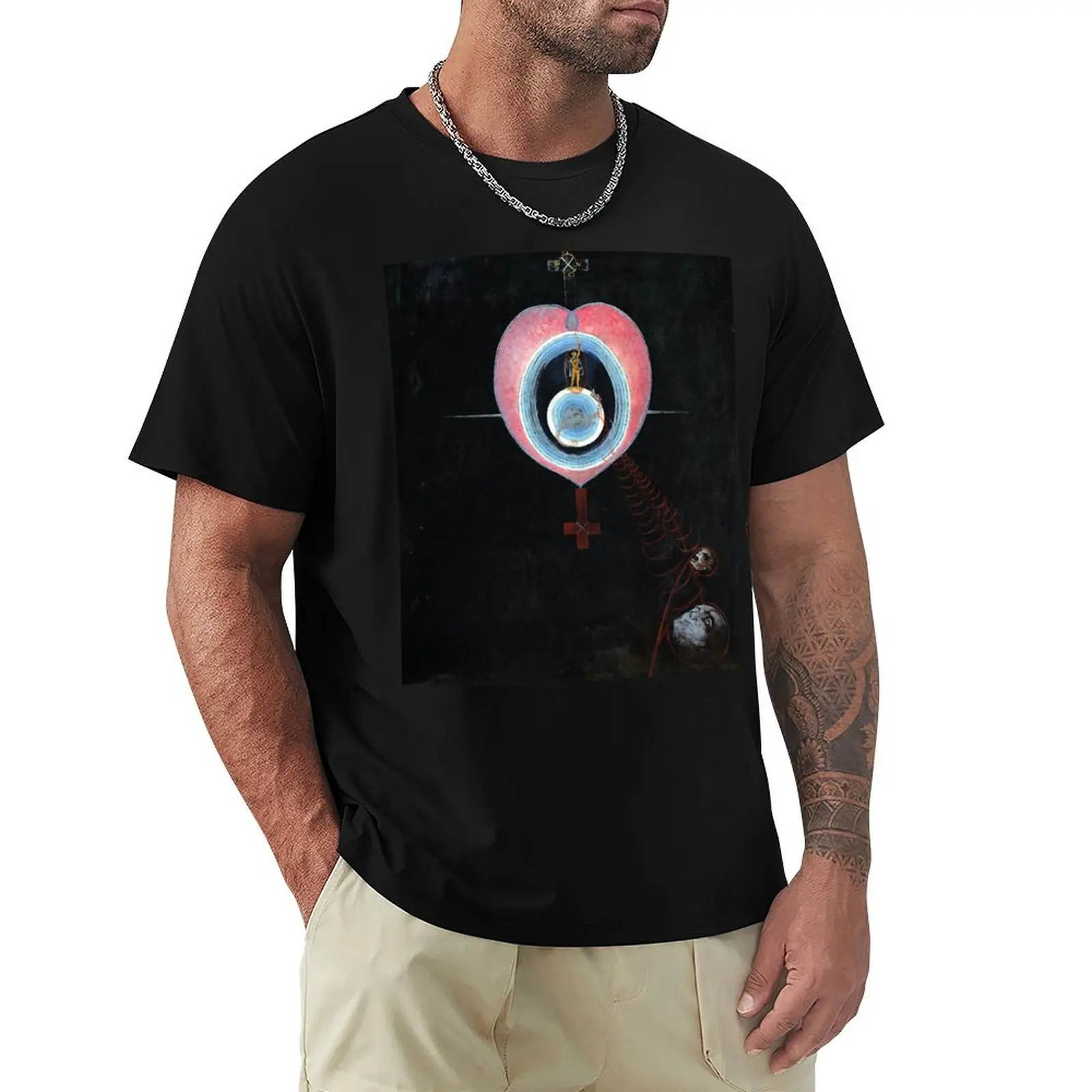 

Hilma af Klint The Dove No 7 Group IX 1915 T-Shirt Large Size Casual Short Sleeve Top