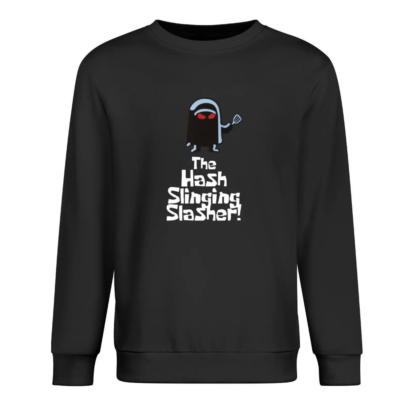 

The Hash Slinging Slasher! (White Text) Pullover autumn men wear tracksuits aesthetic clothing hooded sweatshirt