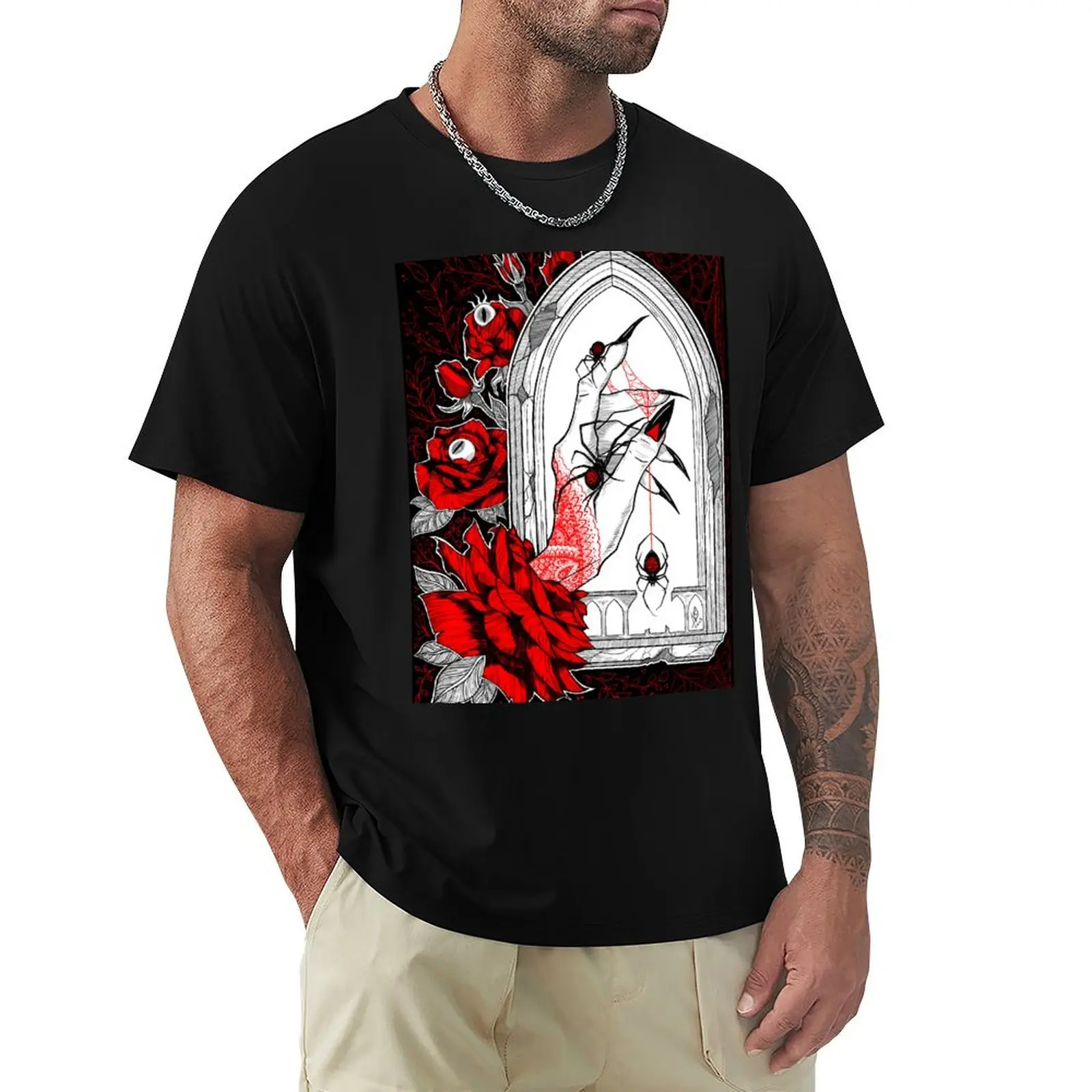 

Black Widow T-Shirt oversized blacks mens clothing
