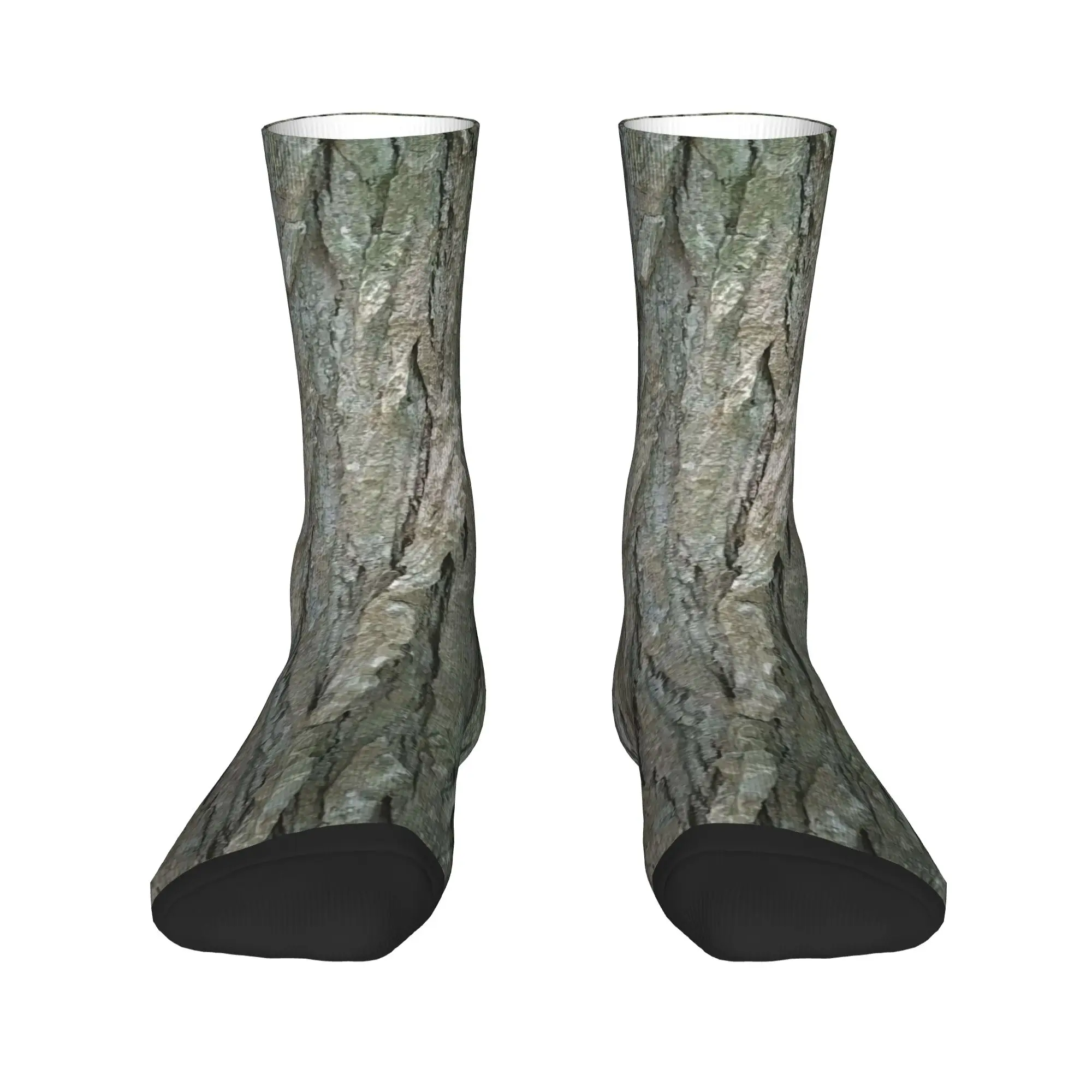 Tree Bark  Socks  Printed Stockings Anti Skid Women Men Socks Breathable Autumn Fashion Skateboard Socks