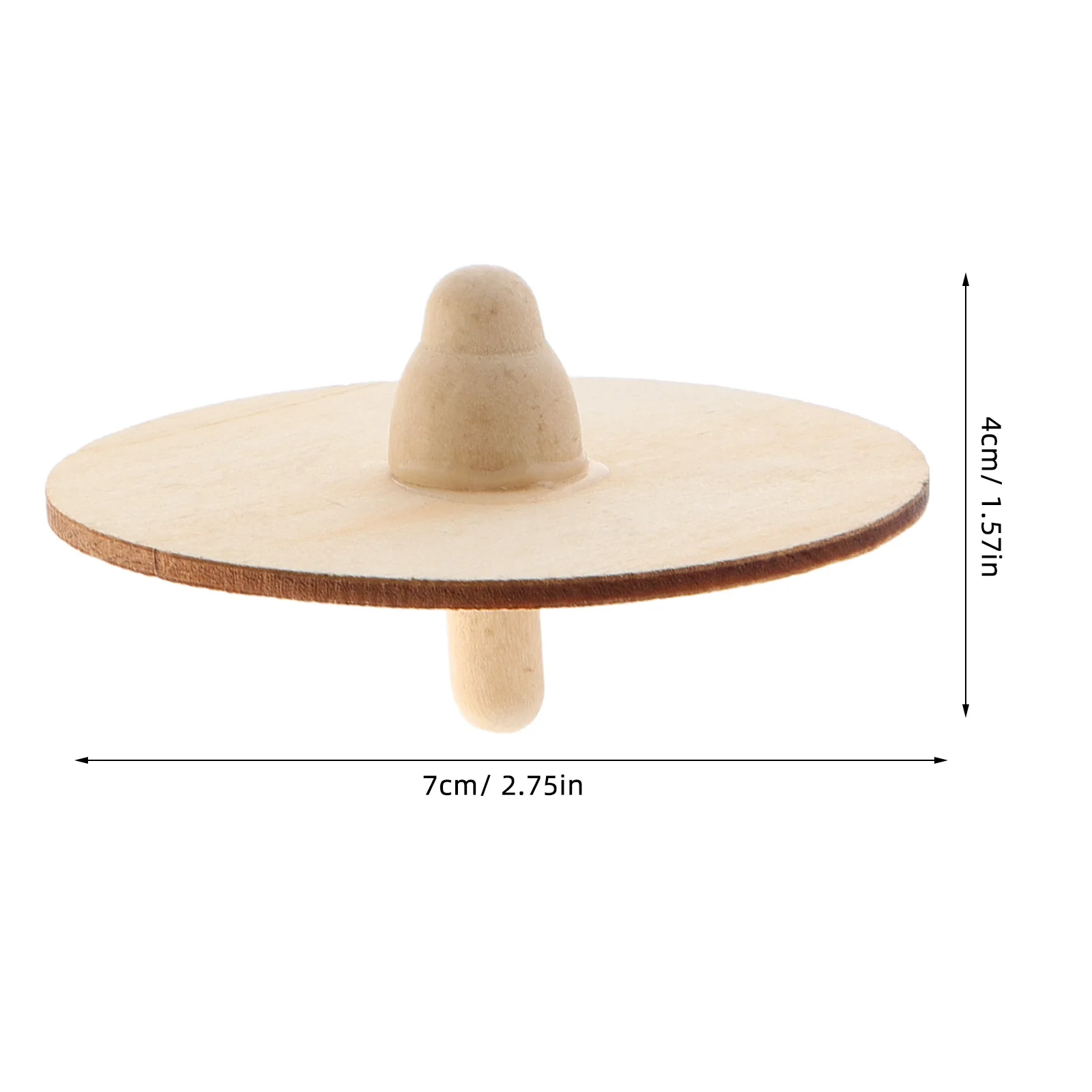 6개 미완성 나무 자이로스코프 천연 목재 DIY 페인팅 프로젝트 손과 눈의 협응력 향상 운동 능력 다중 색칠