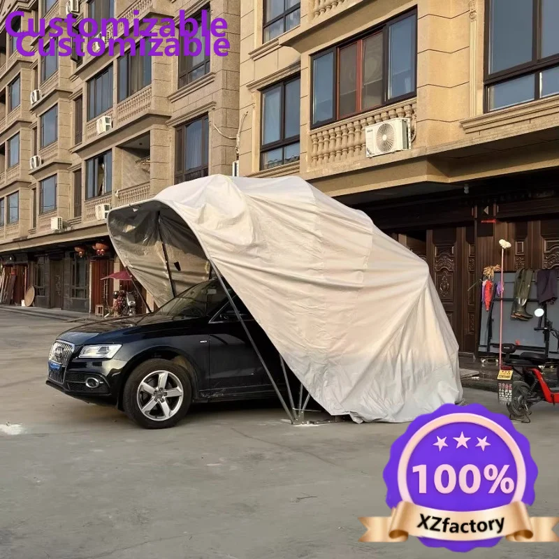 Factory Direct 2026 Top Niente più installazioni fisse! Garage pieghevole con struttura in acciaio pieghevole per carport estens
