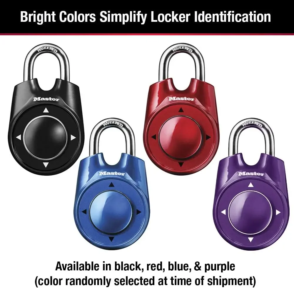 10pc 1500iDMaster Lock Directional Combination Lock, Set Your Own Directional Lock, Combination Lock for Gym and School Lockers,