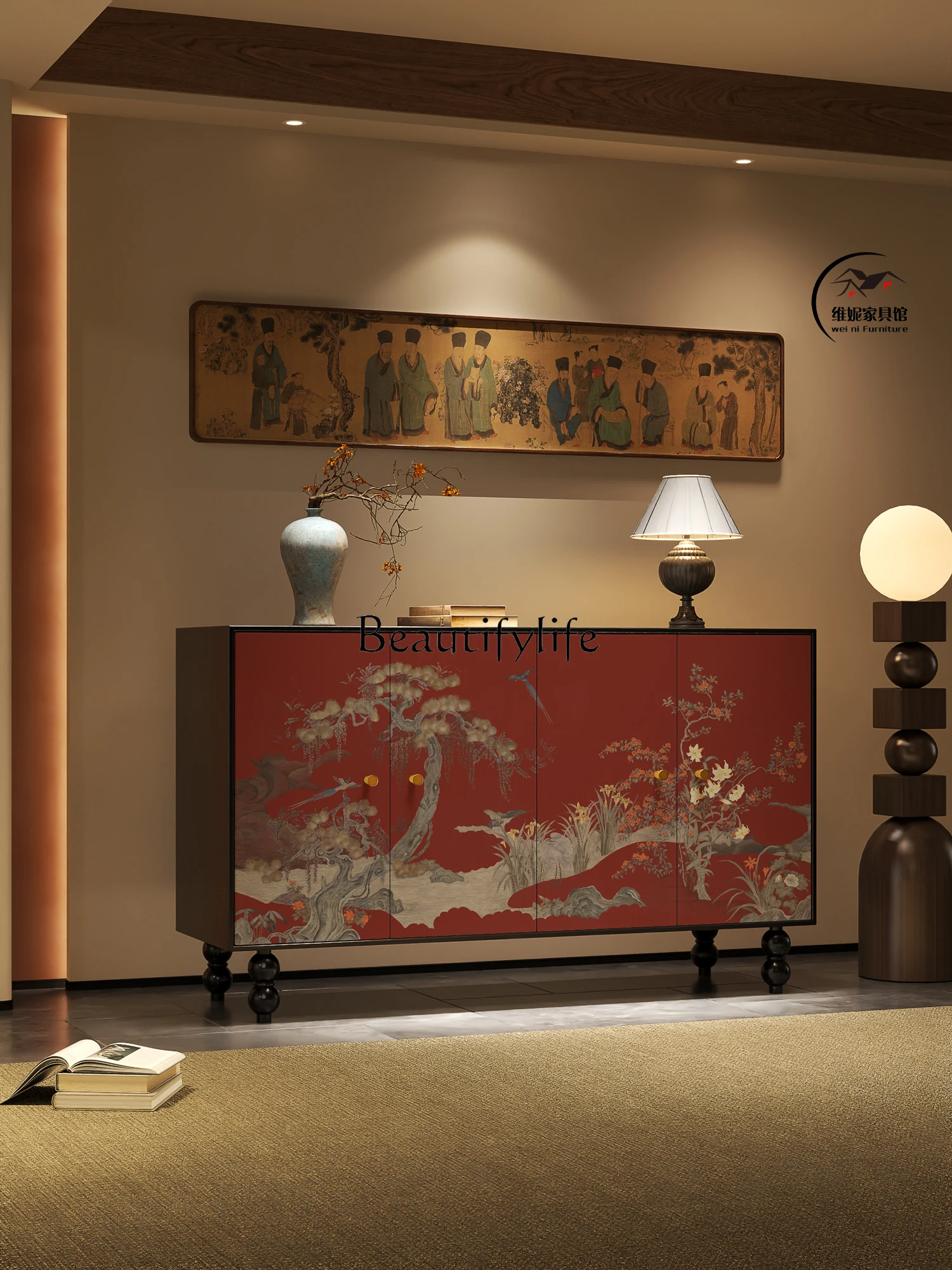 

Ретро-шкаф во французском стиле для гостиной, коридора, спальни, шкафчик для хранения, декоративный шкаф-сервант для прихожей