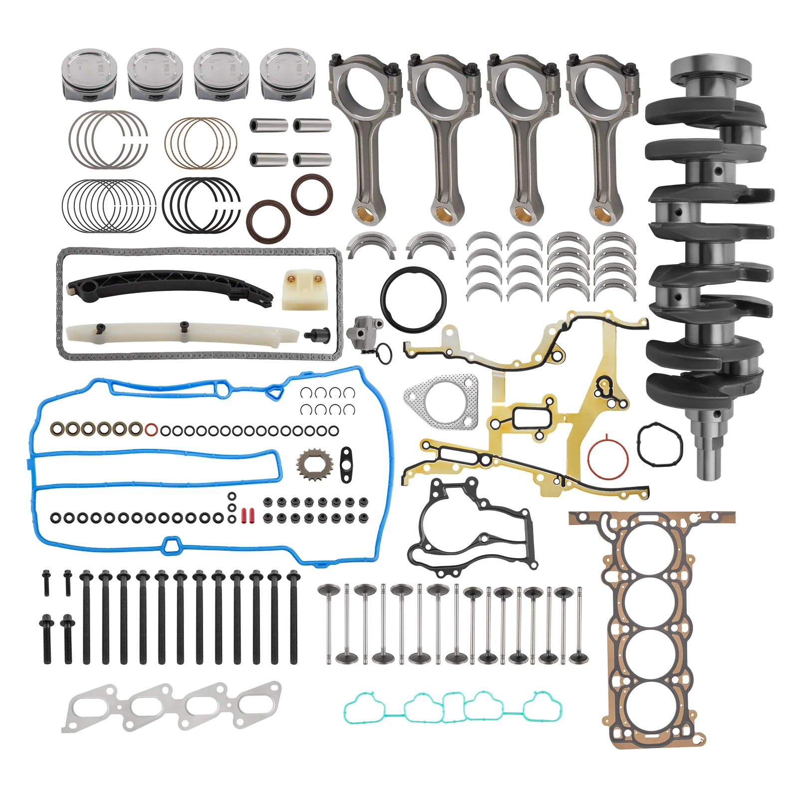 

1.4L Turbo Engine Rebuild Kit Crankshaft Rods For Chevrolet Chevy Cruze Buick