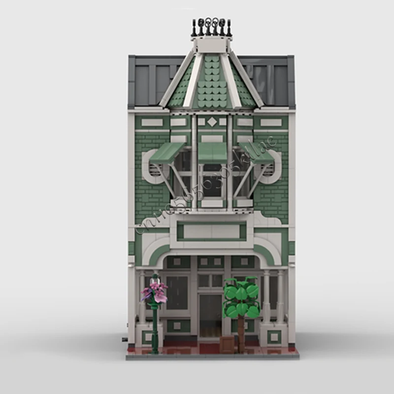 1789 PCS City Street Scene  Magic Kingdom Main Street Bakery 4 MOC Customize Modular Building Block DIY Christmas Toy Gift