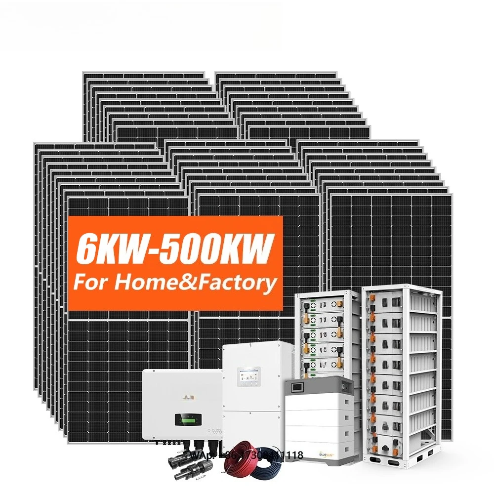 Complete Solar System 10KW 20KW 50KW Solar Kit Home Power Hybrid Solar System with LiFePO4 Lithium Battery