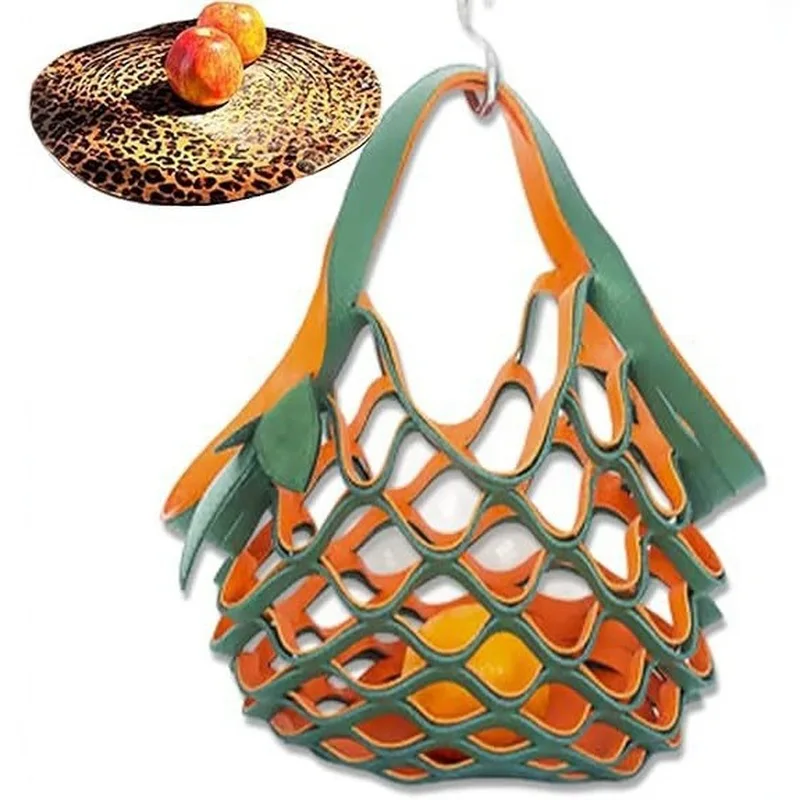 

The Zest Bag Leather Folding Tote Bag Vibrant Leather Foldable Tote Bag Portable Commuter Shopping Handbag