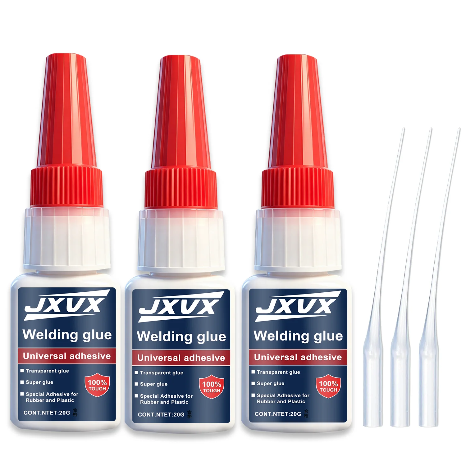 JXVX  Extra Strong Oily SuperGlue for Plastic Welding Wood Metal Glass Ceramic Jewelry Repair Glue Tools 20g/50g