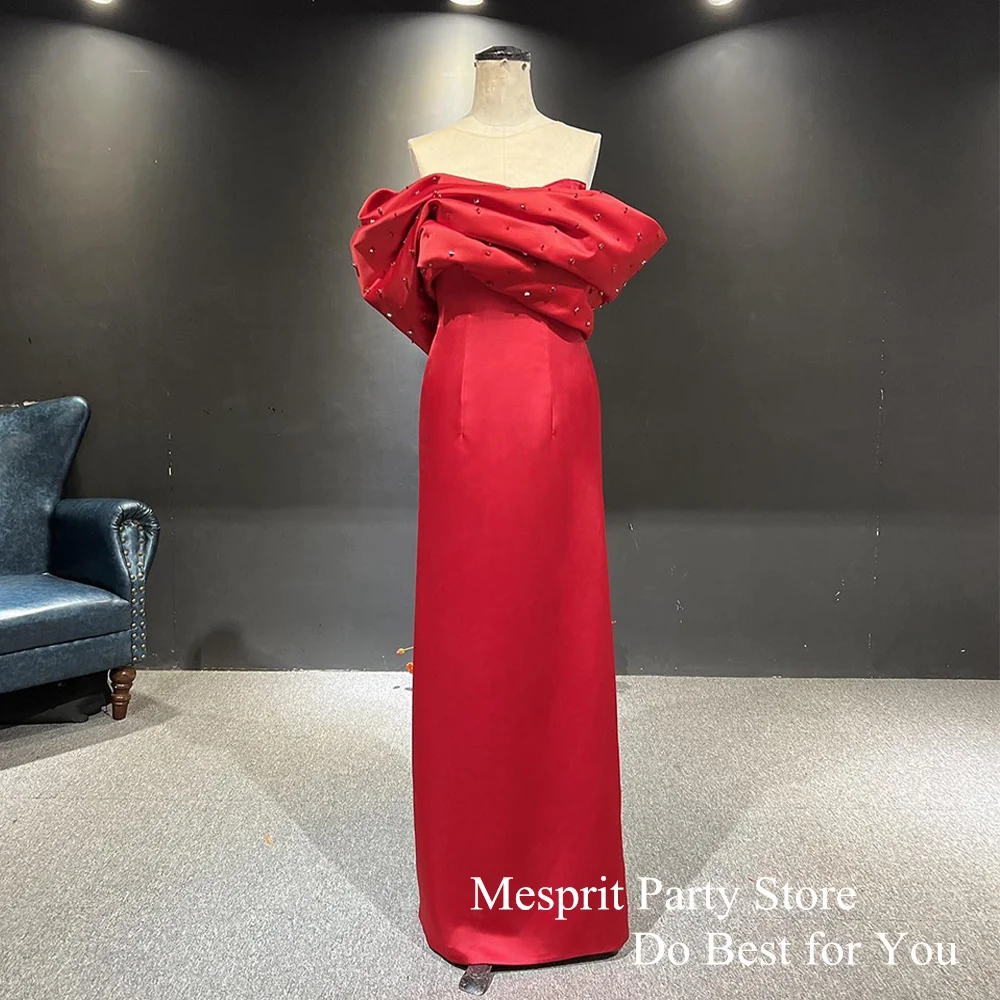 

Элегантное прямое вечернее платье с открытыми плечами, сатиновое платье для выпускного вечера со складками на бретельках