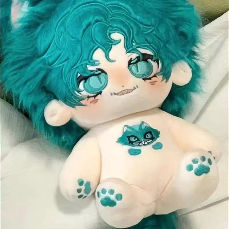 Peluche de 20cm, jeu d'identité V mercenaire, jouet pour enfants, corps de Cosplay Kawaii avec oreilles et queue, figurines douces de dessin animé, cadeaux de noël