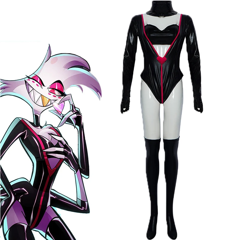 

Аниме Хазбин Косплей Костюм Отеля Униформа Косплей AD Сексуальное Платье Танцевальные Носки Хэллоуин Косплей