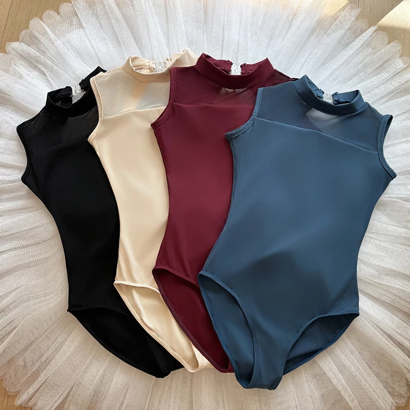 الباليه الرقص الجوارب الكبار أنيقة عالية الرقبة ملابس رقص الباليه اليوغا الرقص يوتار النساء الجمباز يوتار الرقص المعطف