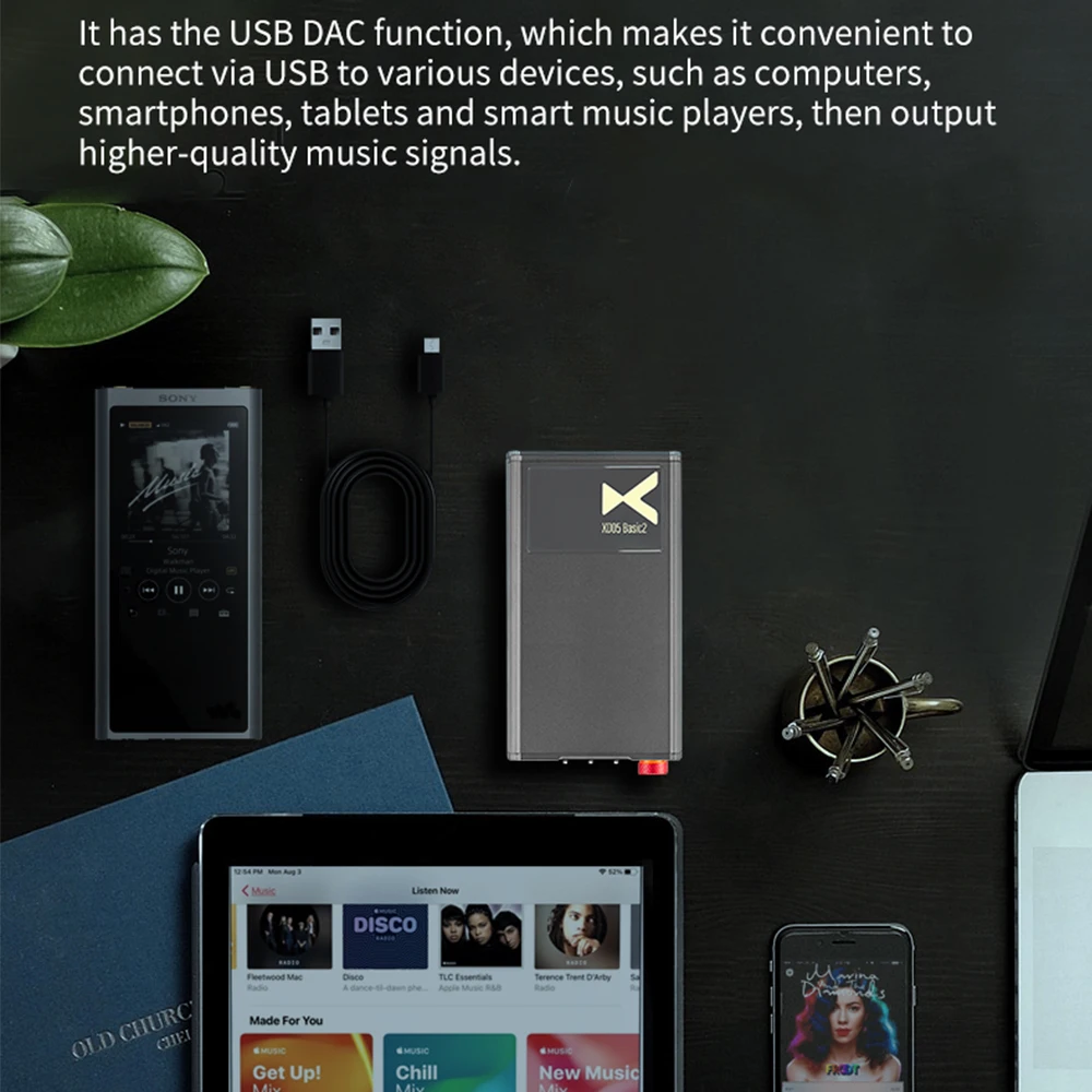 XDuoo XD-05 Basic2 المحمولة HIFI DAC XD05 Basic2 IEM AMPs مضخم ضوت سماعات الأذن بلوتوث 5.4 CS43131 مكبر للصوت