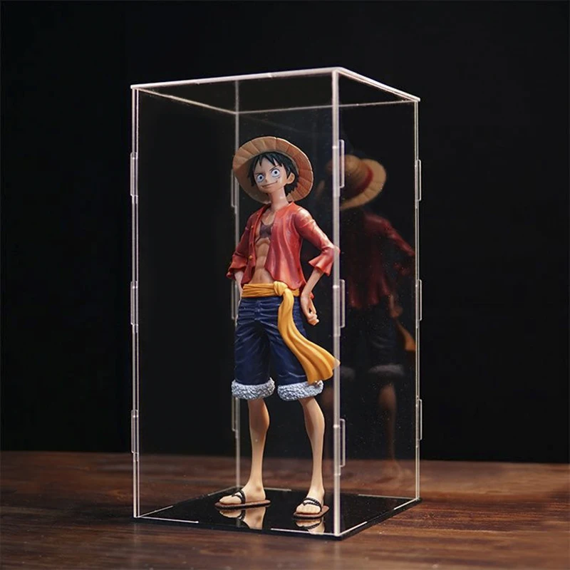 Acrylic Display Case Figures Storage Box Clear Small Assemble Dustproof Showcase for Building blocks ,Toy Dolls,Car Model