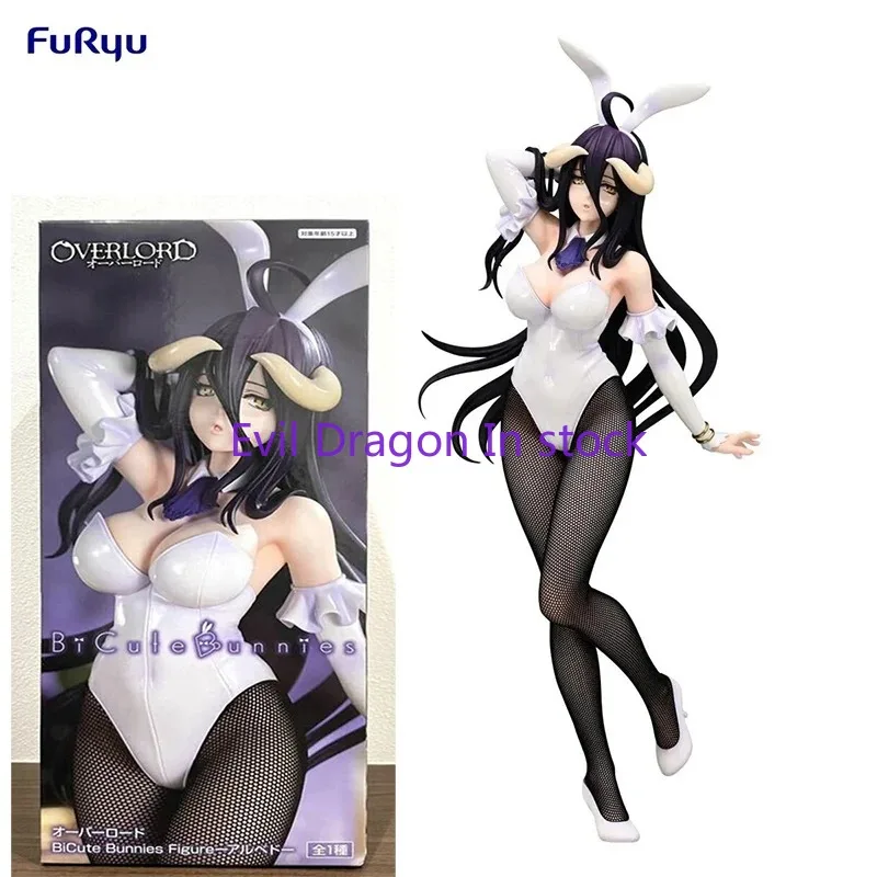 

In Stock FuRyu BiCute Bunnies OVERLORD Albedo Black Silk Bunny Girl Ver. 30cm PVC Anime Action Figures Toy Gift for Friends