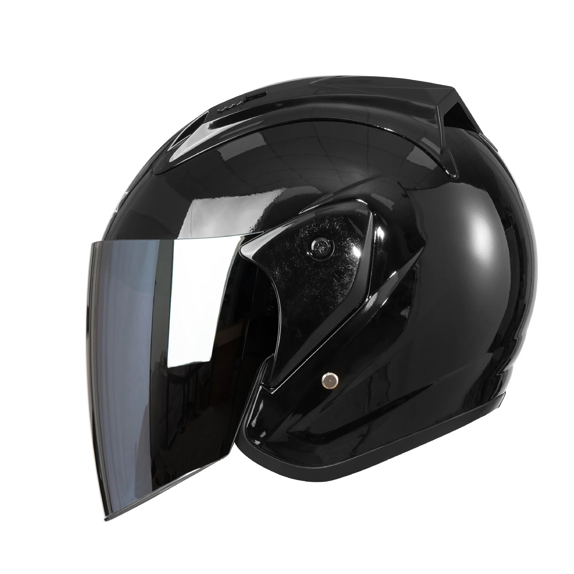 Motorcycle three-quarter helmet, unisex, suitable for all seasons, half-face helmet, safety helmet for electric bikes and motorcycles