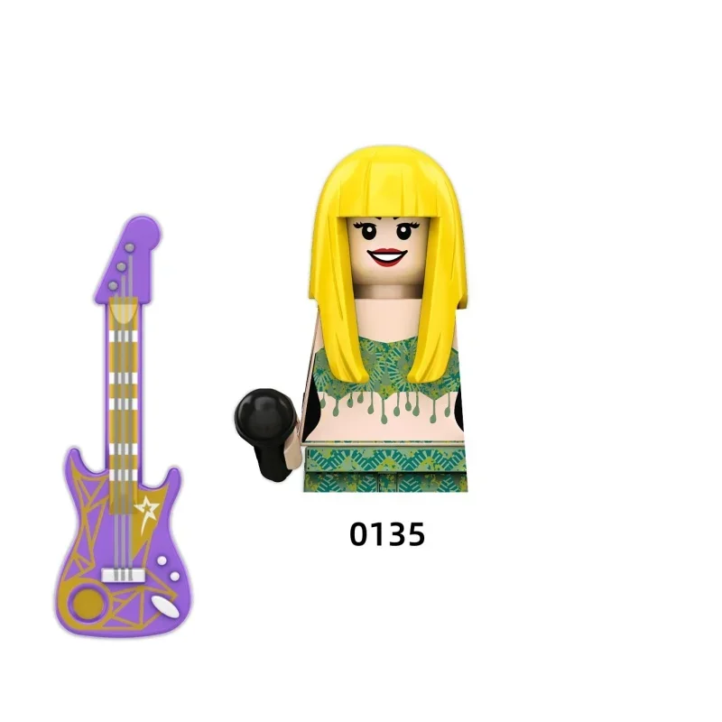 G1015 Alison Celebrity Mini Building Blocks นักร้องที่มีชื่อเสียง Super Star Daft Punk Band รุ่นอิฐของเล่นสําหรับของขวัญเด็ก