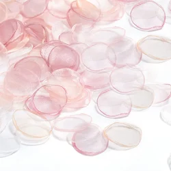 200Pcs/Bag Organza Artifical Rose Petals for Marriage Accessories Homme Decor Romantic Blush Pink Handmade Petals