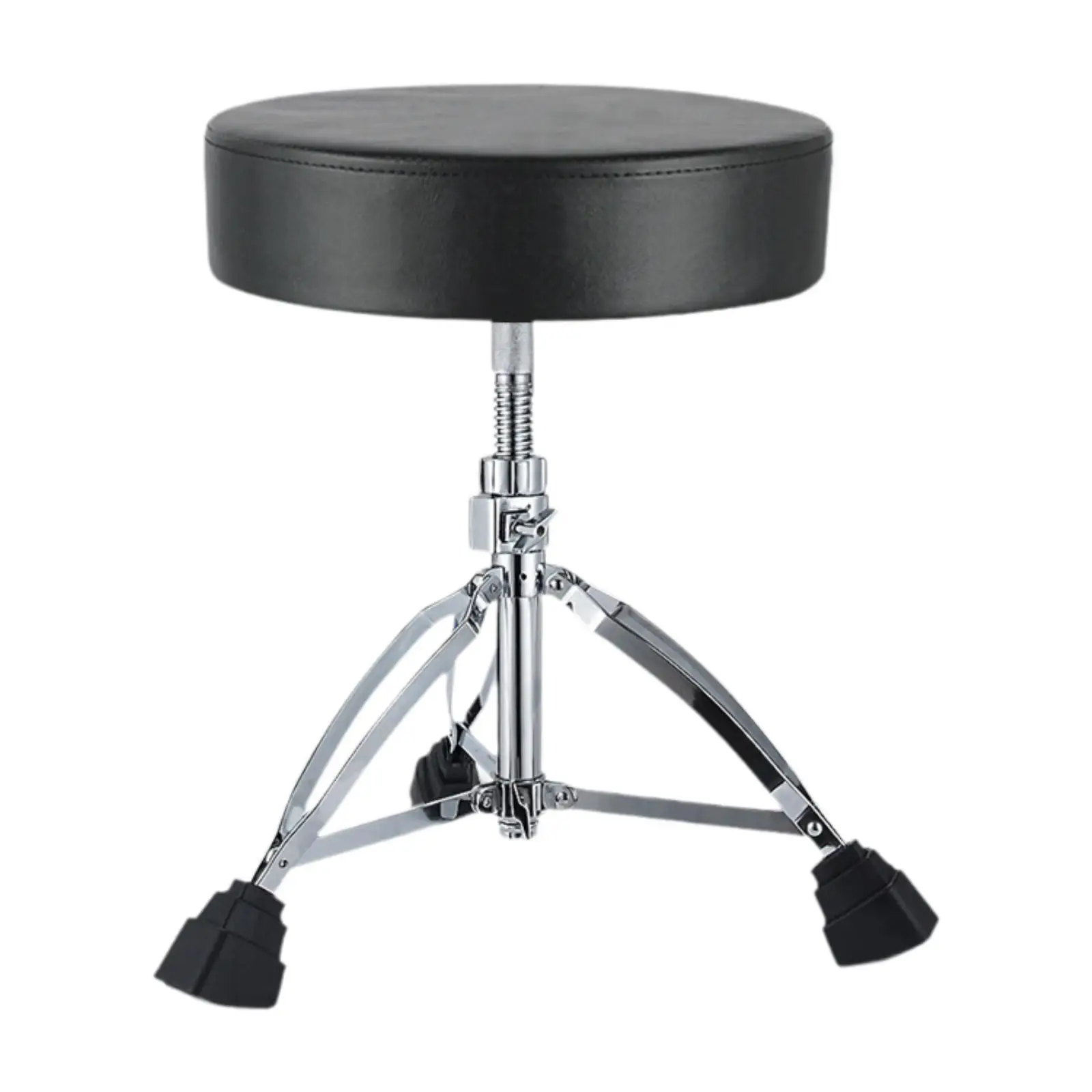 Drum Throne Drum Stool High Density Sponge Drummers Gifts Comfortable Strong Load Bearing Height Adjustable with Tripod Base