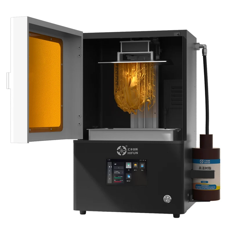 

16K моноэкран 3D-принтер смолы Круглая машина для велосипедной печати смолы с застежкой питания и системой постоянной температуры