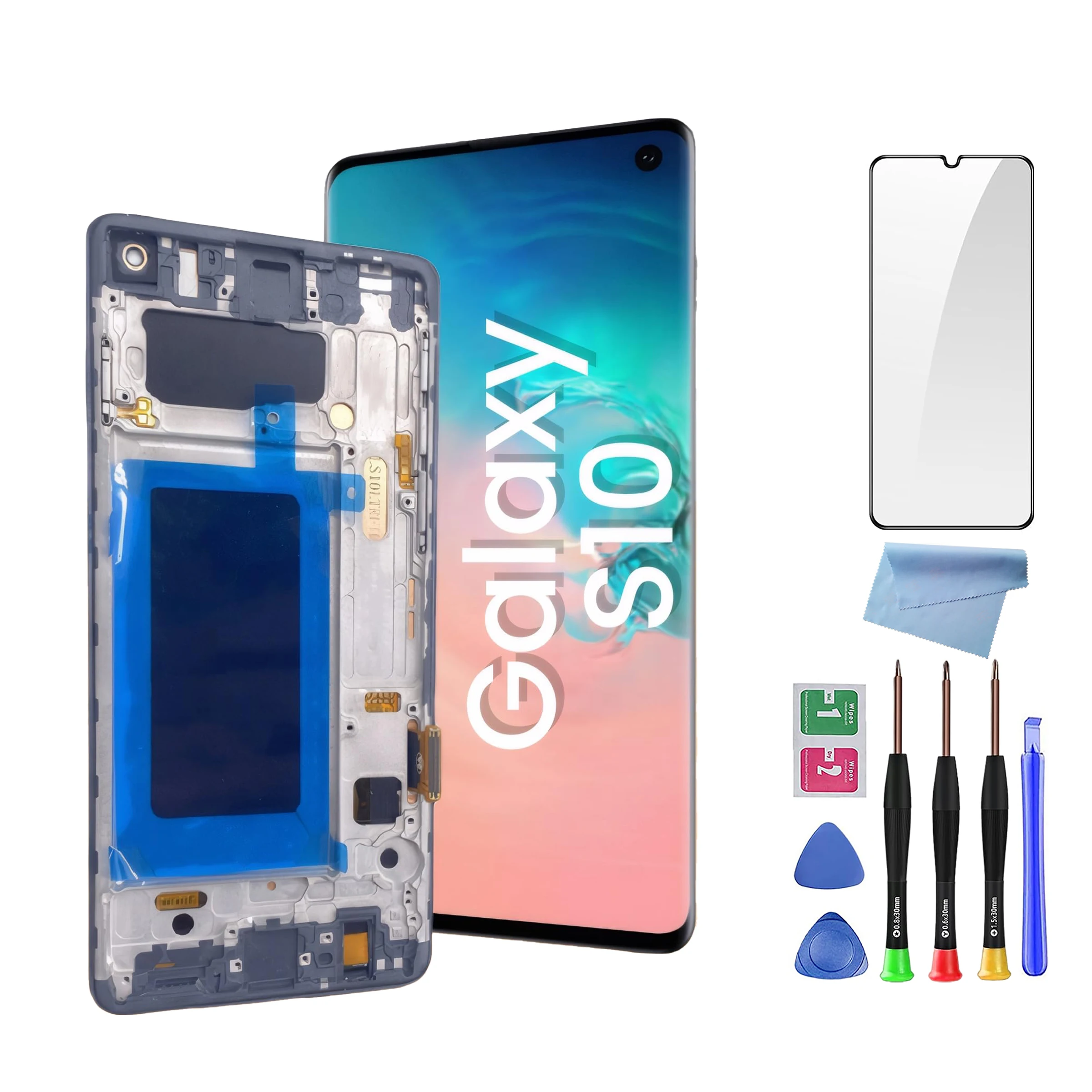 screen-replacement-for-samsung-galaxy-s10-with-frame-lcd-display-assembly-repair-tool-included
