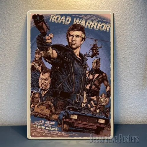 Mad Max Road Mel Movie Metallposter Blechschild 20x30cm-Aluminium