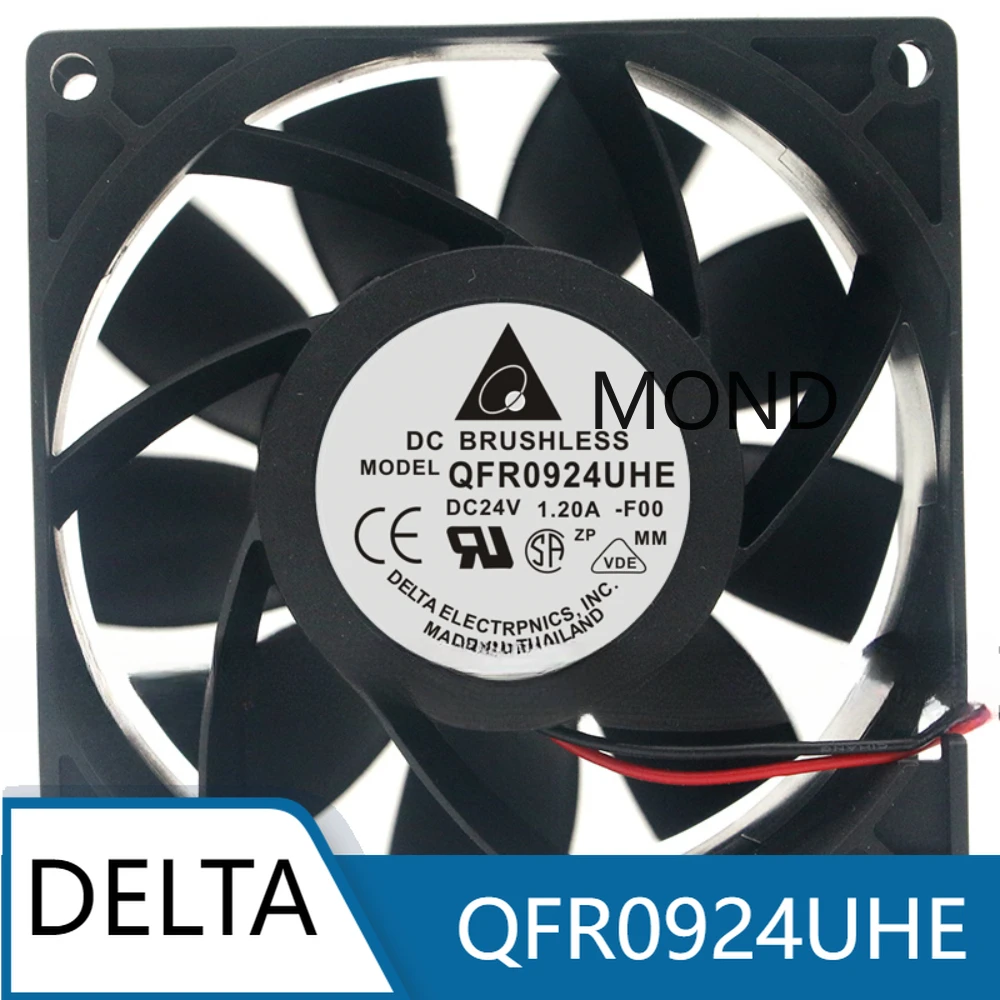 

QFR0924UHE Delta 9038 24V 1.2A 9CM Dual Ball Inverter High Air Volume Fan