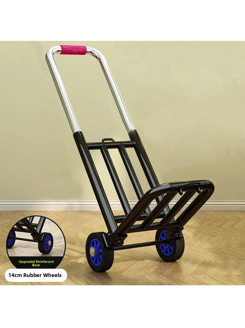 portable-lightweight-hand-pulled-shopping-cart-vegetable-buying-barrow-foldable-handle-stainless-steel-and-iron-material