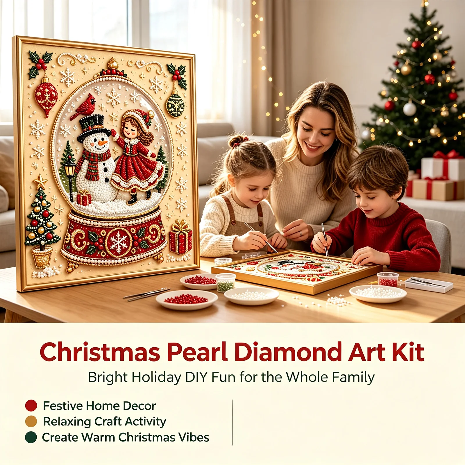 Art Craft Things - Dowmoo Noel İnci Boyama DIY Kiti
