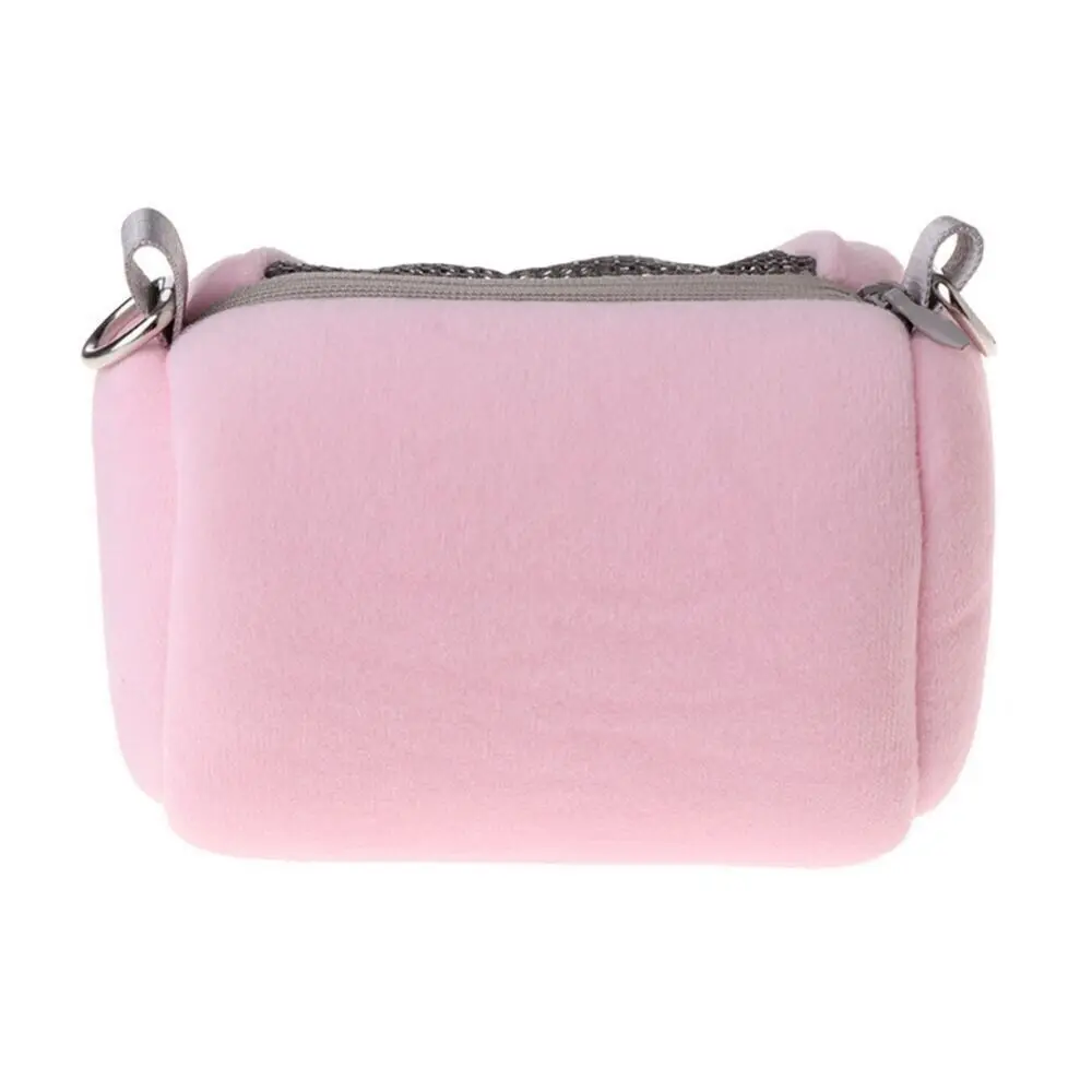 Komfortable Haustierzubehörteile Wärmende Diamant-Velours-Stoff Runde Umhängetasche Haustier-Reisetasche Hamster-Tragetasche – Detail 3