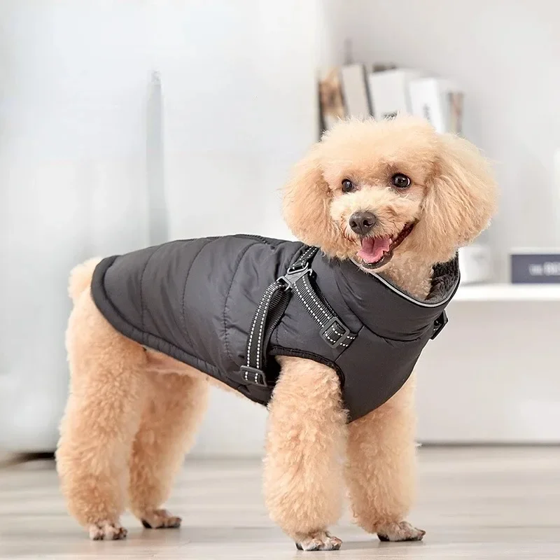 

Winter Cotton Pet Dog Clothes Vest Warm Dogs Jacket Waterproof Dogs Coat Small Medium Padded Clothing Costume Pet Supplies