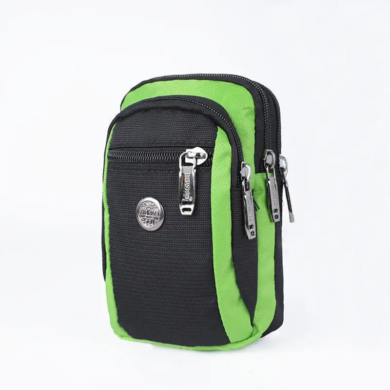 Sports Waist Bag Simple and Fashionable Mobile Phone Bag Outdoor Leisure Trendy Texture Multi-compartment Men's Crossbody Bag image 6