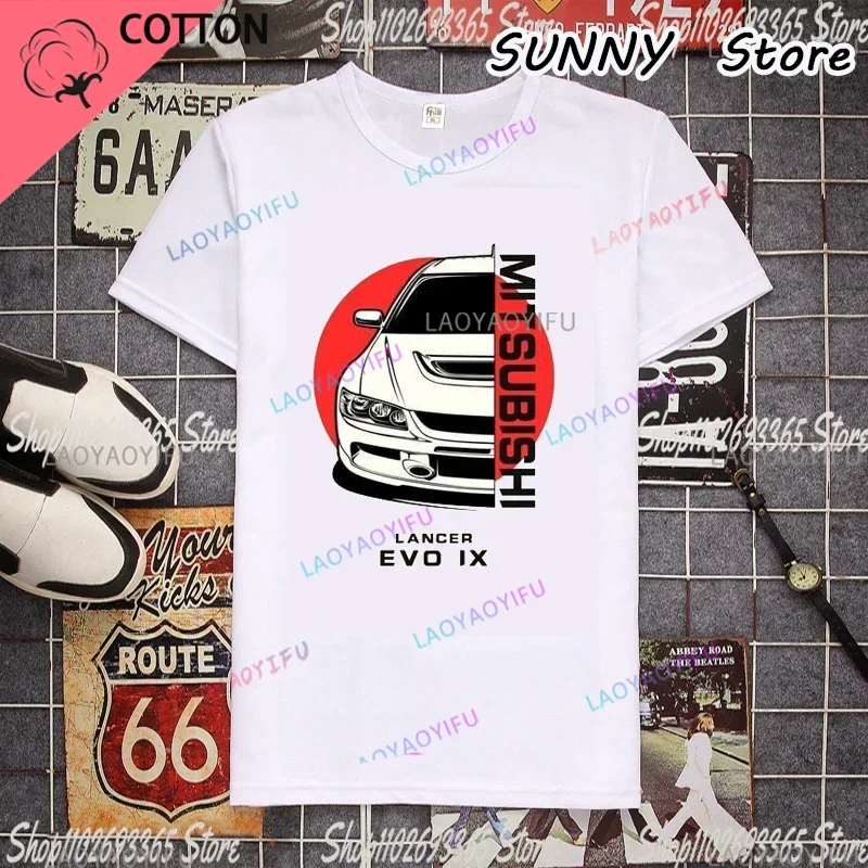 جديد الصيف المطبوعة للجنسين موضة تي شيرت إيفو الجيل تي شيرت أسود S-4Xl Jdm Awd Mivec Lancer Evolution تي شيرت