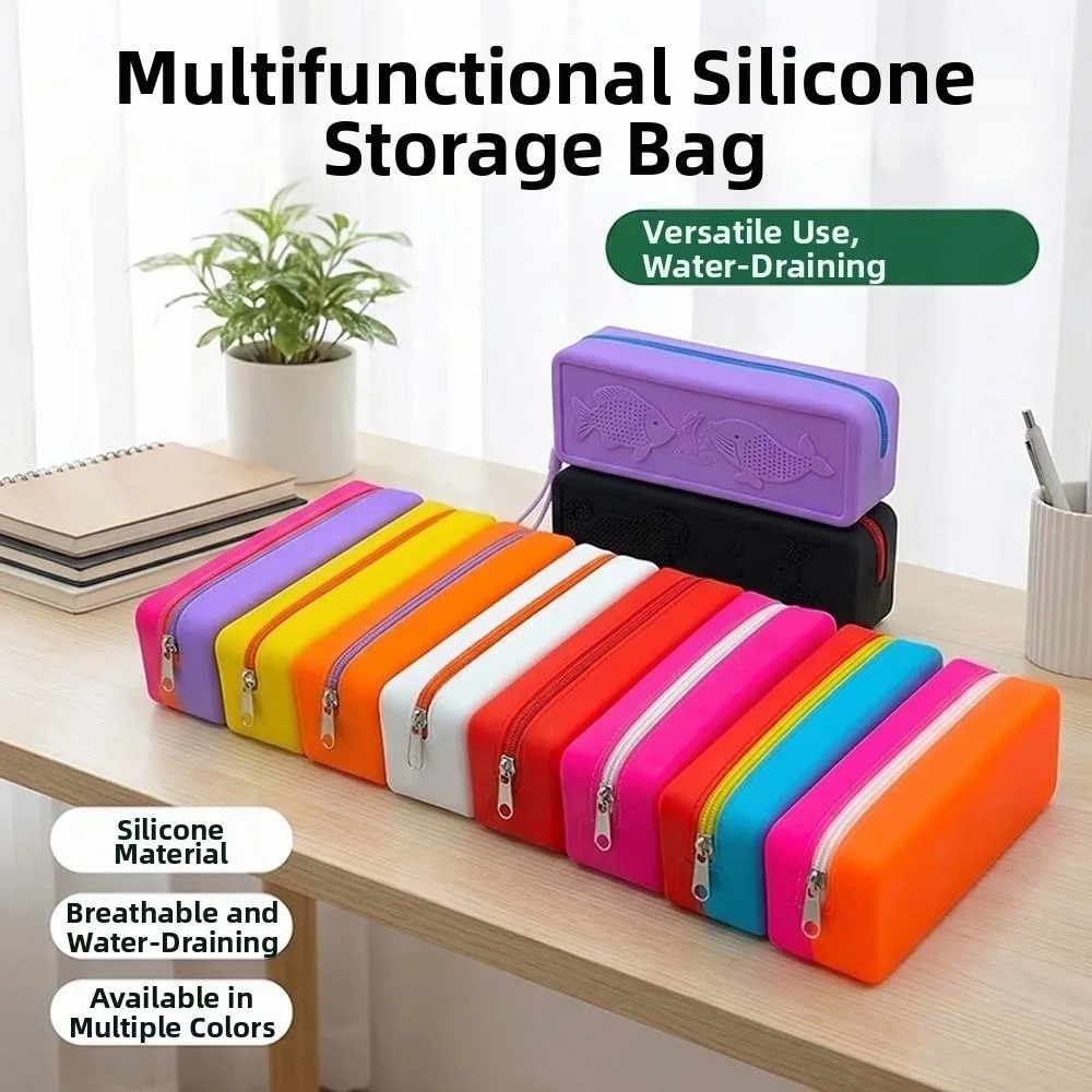 Anti Drop Silicone Goggles Case Flexible Silicone Washable Material Waterproof Glasses Box Fast Drying Well Ventilated