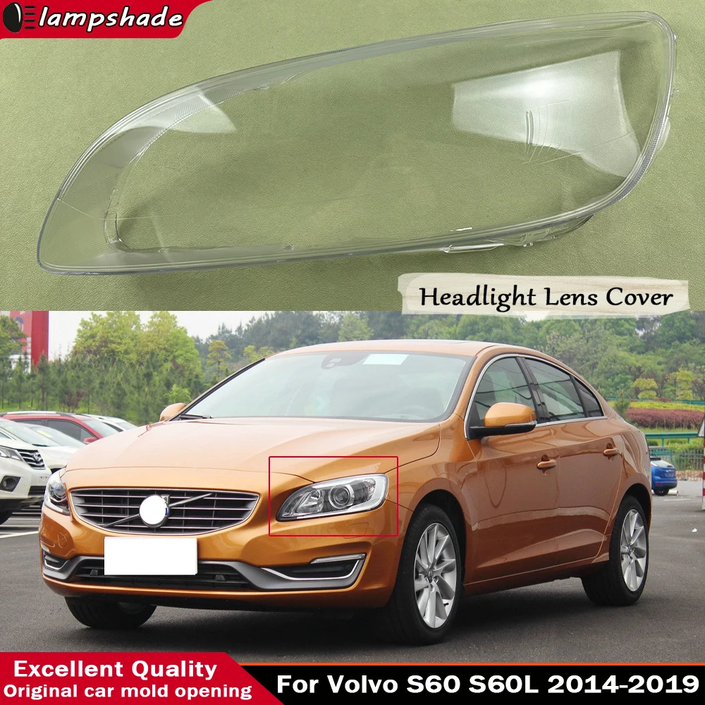 

For Volvo S60 S60L 2014 2015 2016 2017 2018 2019 Headlamp Shell Headlight Cover Plexiglass Protective Cover Automobiles Parts