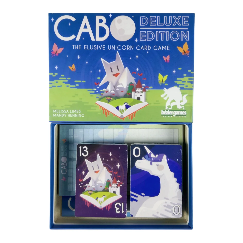 Juego de cartas CABO de 1 caja, adecuado para coleccionistas, recuerdos de fiesta navideña, regalos de Navidad, baraja de juego de mesa de cartas de unicornio