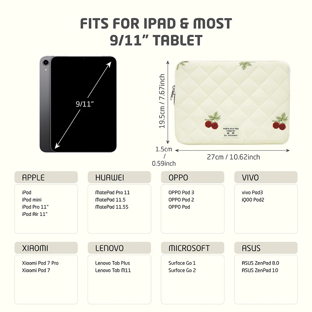 Cute Laptop Case 13 14 15 16 Inch for Macbook Air/Pro Laptop Sleeve Soft Pouch for Xiaomi, Lenovo Girl Notebook Bag Computer Bag
