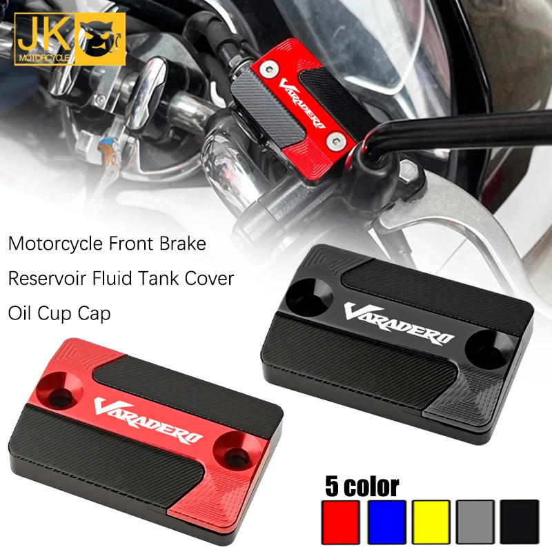 Motorcycle CNC Front Brake Fluid Reservoir Cover Cylinder Oil Tank Cap For HONDA Varadero XL1000 XL125 XL 1000 125 V Accessories