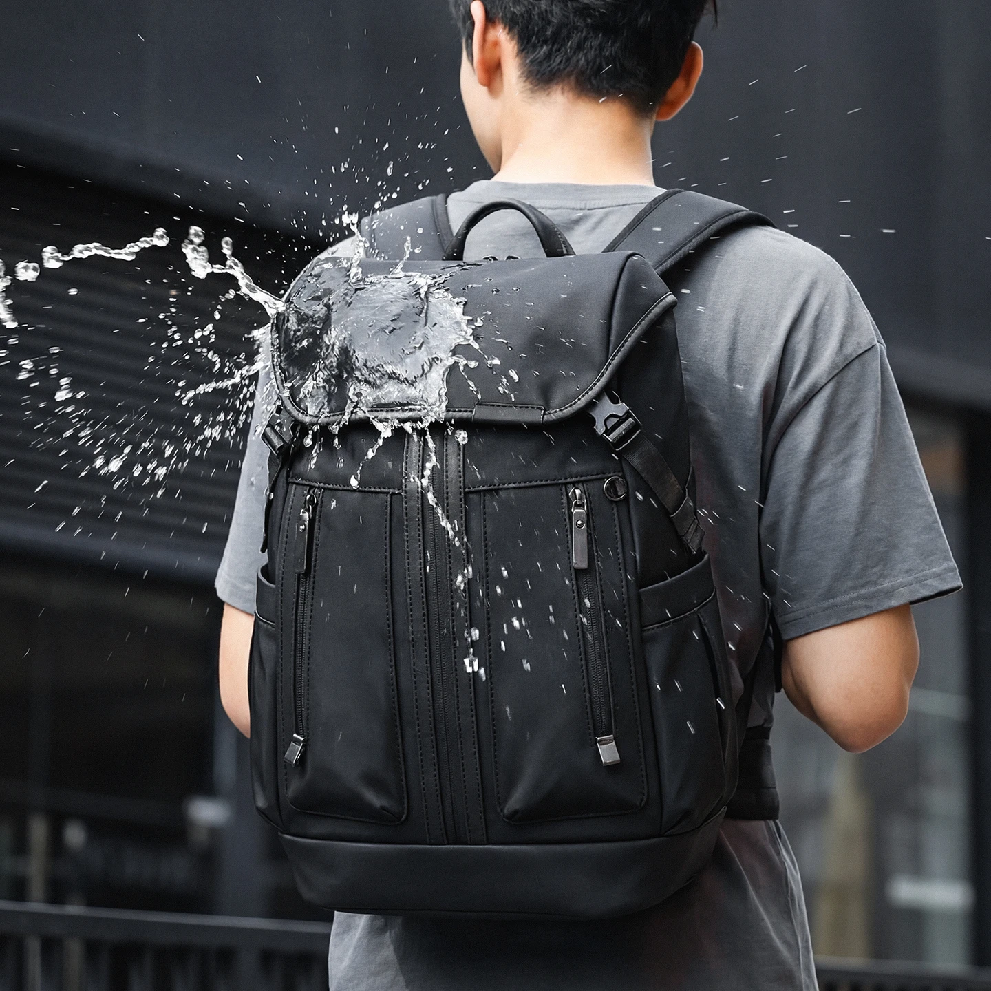 TANGCOOL Men's Waterproof Backpack 15.6