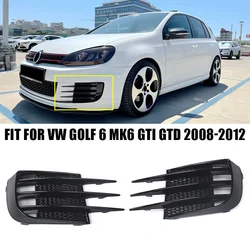 For Volkswagen VW Accessories Golf 6 MK6 GTI GTD 2008 2009 2010 2011 2012 Front Bumper Grille Fog Light Frame Cover