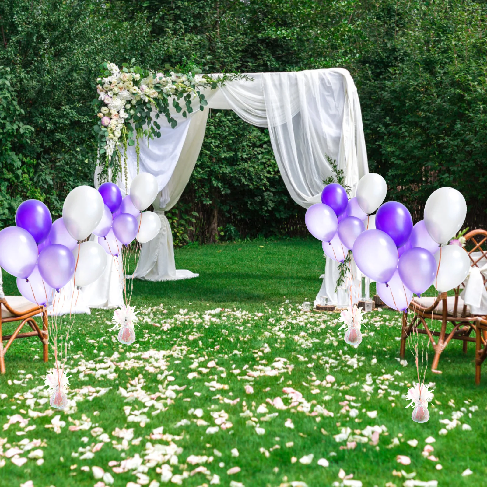 

12pcs Weights Concrete Gravity Blocks For Wedding Party Decor Pendants Reusable Helium Balloon Weights Plastic Balloon Blocks
