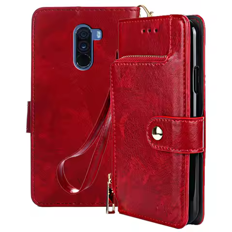 Wallet With Card Slot Stand Flip Leather Case For Xiaomi Poco F2 F5 Pro F3 F4 GT C51 C50 Civi 2 3 4 Pro Play Cover