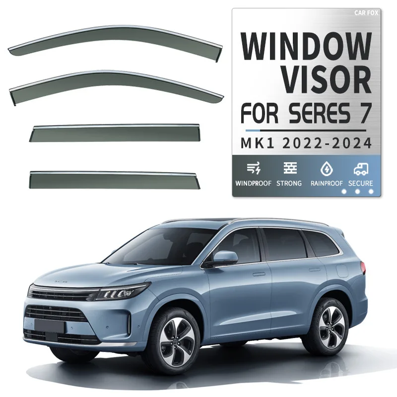 

For Seres 7 2022+ Car Window Visor Awning Shelters Windshield Side Window Rain Sun Shade Auto Accessories Car Styling