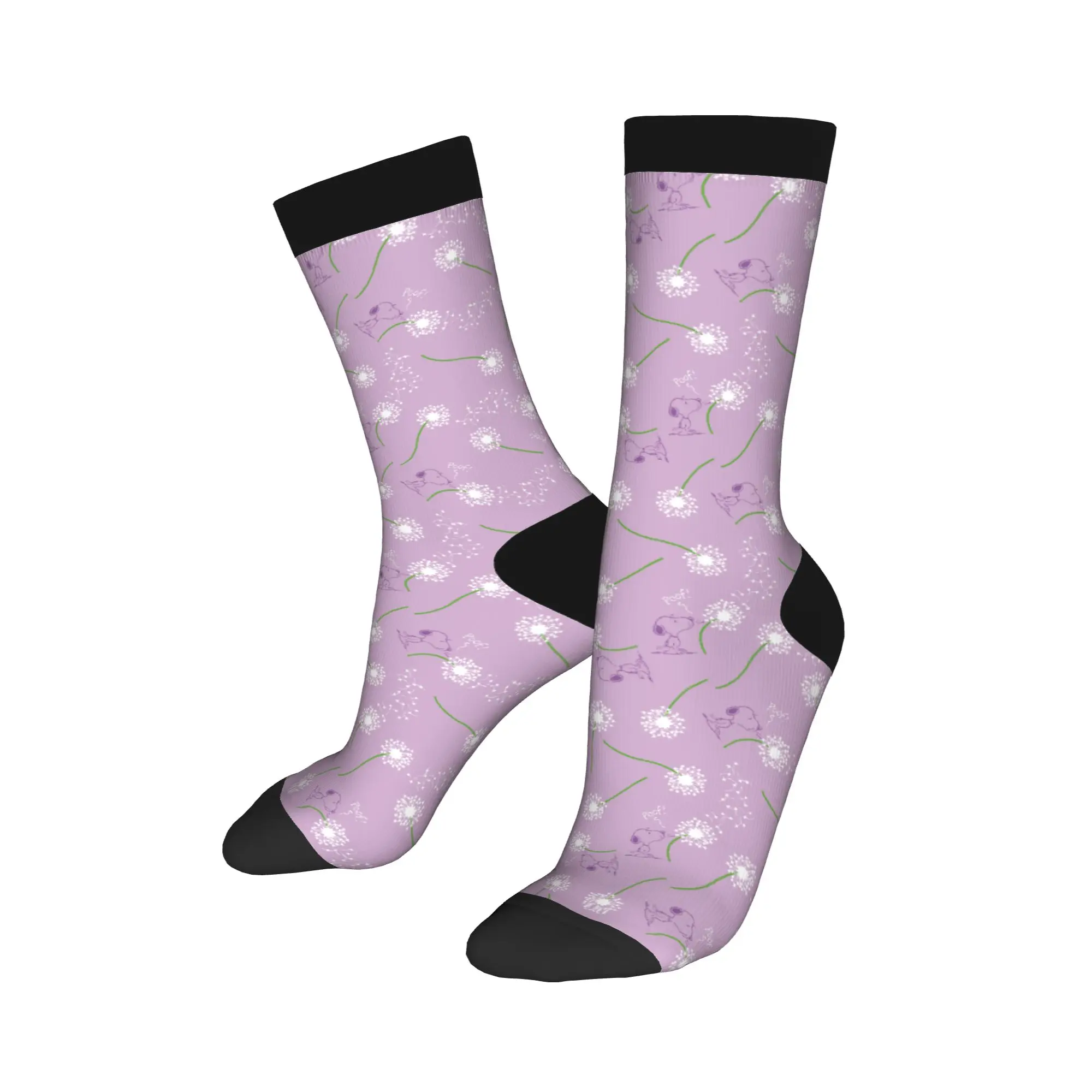 

Осенне-зимние унисекс-носки с безумным дизайном в стиле Снупи, мультяшные, аниме, нескользящие, для баскетбола