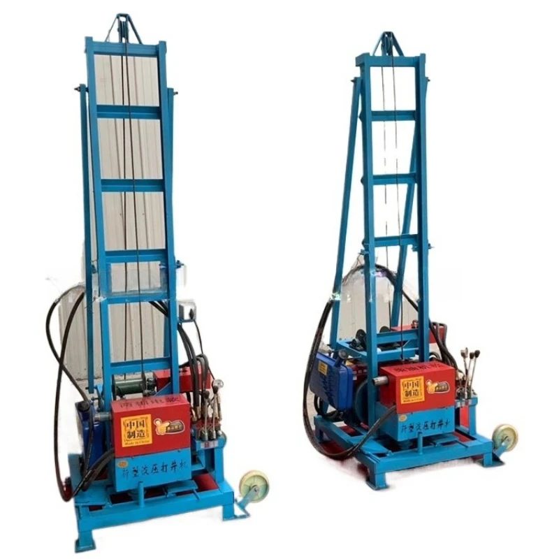 

Small electric drilling rig, irrigation drilling rig, civilian drilling, electric